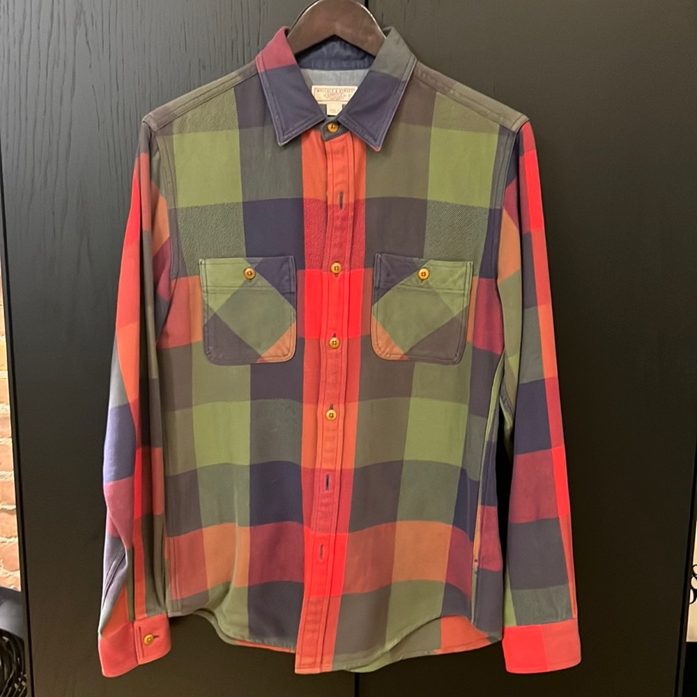 J.CREW Wallace & Barnes HEAVYWEIGHT FLANNEL SHIRT Size Small
